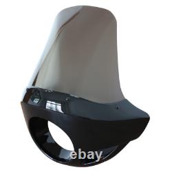 5.75 Headlight Fairing Mask with 17 Windshield For Harley Touring 35-49mm Forks