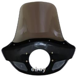 5.75 Headlight Fairing Mask with 17 Windshield For Harley Touring 35-49mm Forks