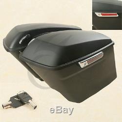 5 Extended Stretched Saddle bags Bag For Harley Touring Street Glide 2014-2020
