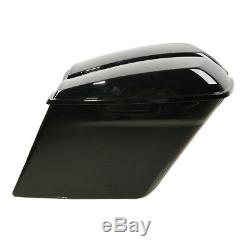 5 Glossy Black Stretched Extended Saddlebags For Harley Touring 2014-2020 18 19