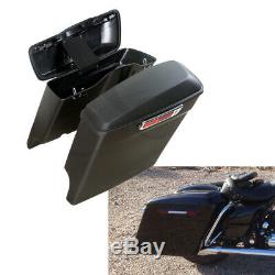 5 Stretched Extended Hard Saddlebag fit For Harley Touring Ultra-Classic 14-19