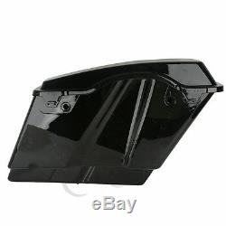 5 Stretched Extended Hard Saddlebags Trunk With Lid For Harley Touring 1993-2013