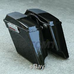 5 Stretched Extended Saddlebag with 6x9 Speaker Lid For Harley Touring FLT 93-13