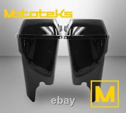 5 Stretched Extended Saddlebags Abs For Harley Touring Bagger Models 93-18