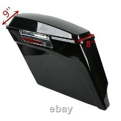 5 Stretched Extended Saddlebags & CVO Rear Fender For Harley Touring 2009-2013