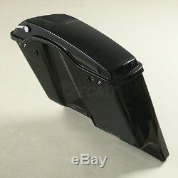 5 Stretched Extended Saddlebags with Speaker Cutout For Harley Touring 2014-2020