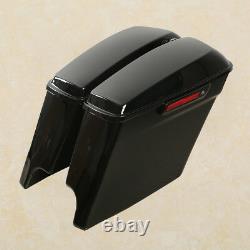 5 Stretched Saddlebags Fit For Harley Touring Road King Electra Glide 1993-2013