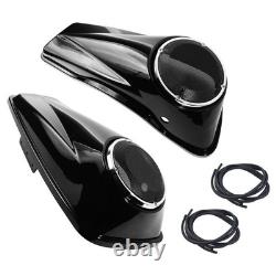 6.5 Motorcycle Speaker Saddlebag Lids Compatible for 2014-2024 Harley Tourin