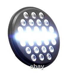 7 Black Multi LED Projection Headlight for Harley Softail Touring Glide Indian