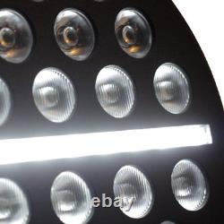 7 Black Multi LED Projection Headlight for Harley Softail Touring Glide Indian