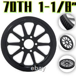 70TH x 1-1/8 Spoke Rear Pulley for Harley Touring Road King Electra Glide 04-06