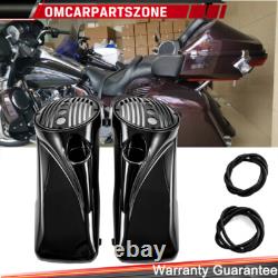 8 Saddlebags Speaker Lids with Tweeter port For Harley 1994-2013 Touring Models