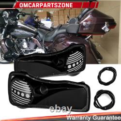 8 Saddlebags Speaker Lids with Tweeter port For Harley 1994-2013 Touring Models