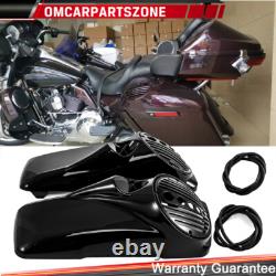 8 Saddlebags Speaker Lids with Tweeter port For Harley 1994-2013 Touring Models