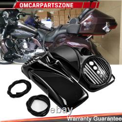 8 Saddlebags Speaker Lids with Tweeter port For Harley 1994-2013 Touring Models