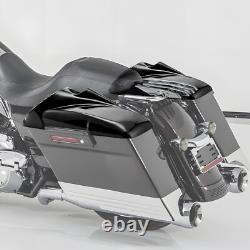 8 Speaker Lids with Tweeter port For 1994-2013 Harley Touring FL Hard Saddlebags