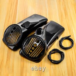 8 Speaker Lids with Tweeter port For 1994-2013 Harley Touring FL Hard Saddlebags