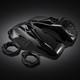 8 Speaker Lids With Tweeter Port For Harley 1994-2013 Touring Models Vivid Black