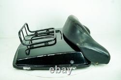90 Harley Electra Classic Touring Passenger Backrest with Tourpak Lid Cover 1348