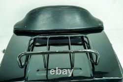 90 Harley Electra Classic Touring Passenger Backrest with Tourpak Lid Cover 1348