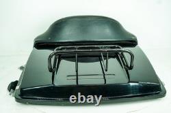 90 Harley Electra Classic Touring Passenger Backrest with Tourpak Lid Cover 1348