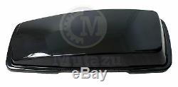 A Pair of New Vivid Black for Harley HD Touring Hard Saddle Bags Lids