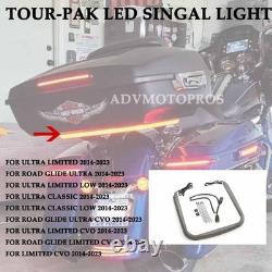 Accessories Black LED Tail Turn Singal Light For Harley Touring Limited CVO 2023