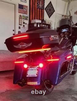 Accessories Black LED Tail Turn Singal Light For Harley Touring Limited CVO 2023