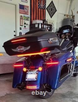 Accessories Black LED Tail Turn Singal Light For Harley Touring Limited CVO 2023