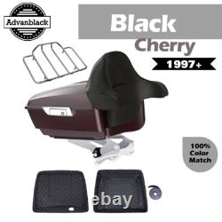 Advan Black Cherry King Tour Pak Pack For 1997+ Harley Touring FLHR FLHXS FLTRX
