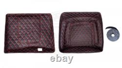 Advan Black Cherry Razor Tour Pak Wrap-Around Backrest F/ 97-20 Harley Touring