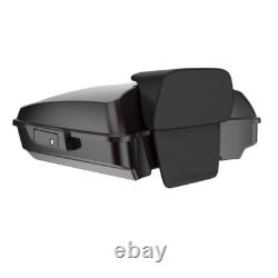 Advan Black Forest Razor Tour Pak Pack Trunk Luggage For 1997+ Harley Touring