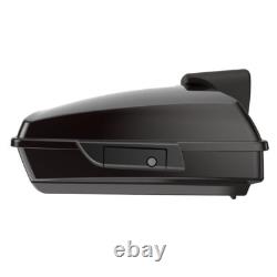 Advan Black Forest Razor Tour Pak Pack Trunk Luggage For 1997+ Harley Touring