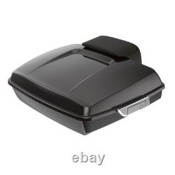 Advan Black Pearl Razor Tour Pack Trunk Luggage Fits 1997+ Harley Touring