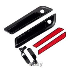 Advan Blackout Saddlebag Lid Lever & Latch Cover Set Kit For Harley Touring 14+