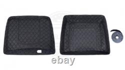 Advan Denim Black Chopped Tour Pack Pad Luggage Trunk For 1997+ Harley Touring
