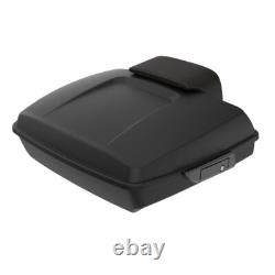 Advan Denim Black Razor Tour Pak Pack Trunk Luggage For 1997+ Harley Touring