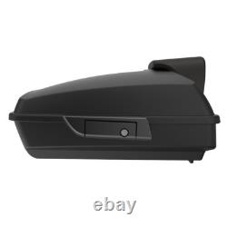 Advan Denim Black Razor Tour Pak Pack Trunk Luggage For 1997+ Harley Touring