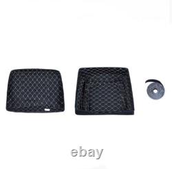 Advan Denim Black Razor Tour Pak Pack Trunk Luggage For 1997+ Harley Touring