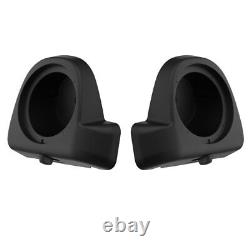 Advan Denim Black Rushmore Lower Vented Fairings Speaker Pods For 2014+ Harley