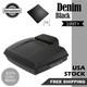 Advan Denim Black Rushmore Razor Tour Pak Pack Pad Fits 97+ Harley/softail