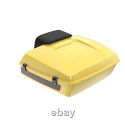 Advan Industrial YellowithVivid Black Chopped Tour Pack Backrest Fits 97+ Harley