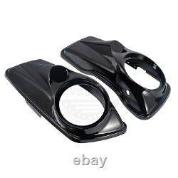 Advan Vivid Black 8'' inch Speaker Lids for Harley Touring Street Road Glide 14+