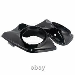 Advan Vivid Black 8'' inch Speaker Lids for Harley Touring Street Road Glide 14+