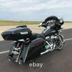 Advan Vivid Black Chopped Tour Pack Luggage For 97+ Harley FLHR FLHXS FLTRX