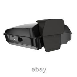 Advan Vivid Black Razor Tour Pack Trunk Luggage Fits Harley Lower Rider ST