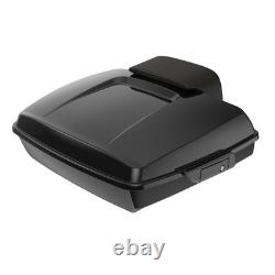 Advan Vivid Black Razor Tour Pack Trunk Luggage Fits Harley Lower Rider ST