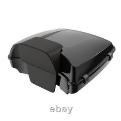 Advan Vivid Black Razor Tour Pack Trunk Luggage Fits Harley Lower Rider ST