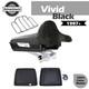 Advan Vivid Black Razor Tour Pak Wrap-around Backrest F/ 97-20 Harley Touring