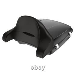 Advan Vivid Black Razor Tour Pak Wrap-Around Backrest F/ 97-20 Harley Touring